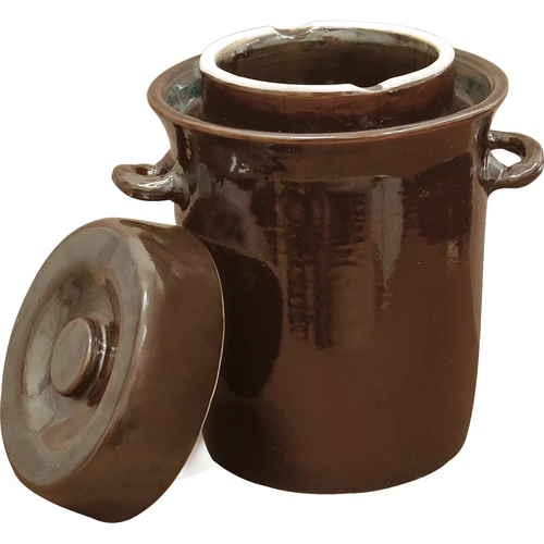 Steengoed - 10l pot voor fermentatie met waterafdichting en deksel  - 1 ['pot voor het fermenteren van kool', ' pot voor het fermenteren van augurken', ' pot voor fermentatie', ' pot voor het fermenteren van kool met watermantel', ' pot voor het fermenteren van kool 50 l', ' pot voor het fermenteren van kool met kraag 20 l', ' aardewerken pot voor fermentatie', ' bolesławiec potten voor fermentatie', ' pot voor het fermenteren van kool castorama', ' aardewerken pot voor het fermenteren van kool 10 l', ' rustieke pot']