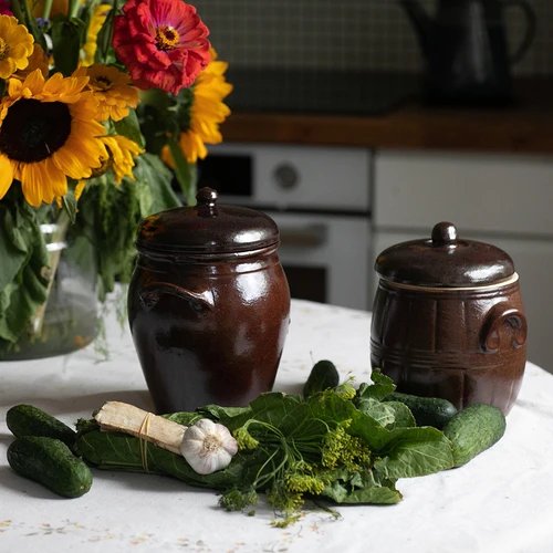 Steengoed - rustieke pot 1,6l met deksel - 2 ['pot voor het fermenteren van kool', ' pot voor het fermenteren van augurken', ' pot voor fermentatie', ' pot voor het fermenteren van kool met watermantel', ' pot voor het fermenteren van kool 50 l', ' pot voor het fermenteren van kool met kraag 20 l', ' aardewerken pot voor fermentatie', ' bolesławiec potten voor fermentatie', ' pot voor het fermenteren van kool castorama', ' aardewerken pot voor het fermenteren van kool 10 l', ' rustieke pot']