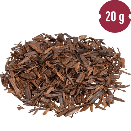 Sterk geroosterde eiken vlokken, 20g - 5 ['eiken chips', ' sterk geroosterde eiken chips', ' eiken vlokken', ' voor alcohol', ' toevoegingen voor alcohol', ' smaaktoevoegingen', ' geroosterde eiken vlokken', ' sterk geroosterde eiken chips', ' aromatisering van wijnen', ' aromatisering van bieren', ' aromatisering van alcohol', ' voor bourbon', ' voor brandy', ' voor cognac']
