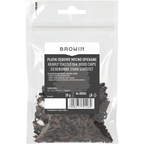 Sterk geroosterde eiken vlokken, 20g - 2