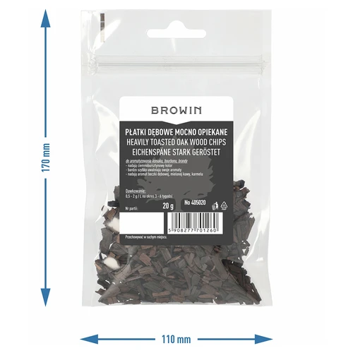 Sterk geroosterde eiken vlokken, 20g - 7