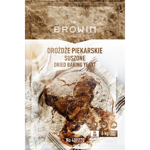 Suszone drożdże piekarskie, 100g