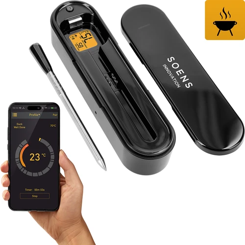Termometr kulinarny z sondą bezprzewodową Bluetooth