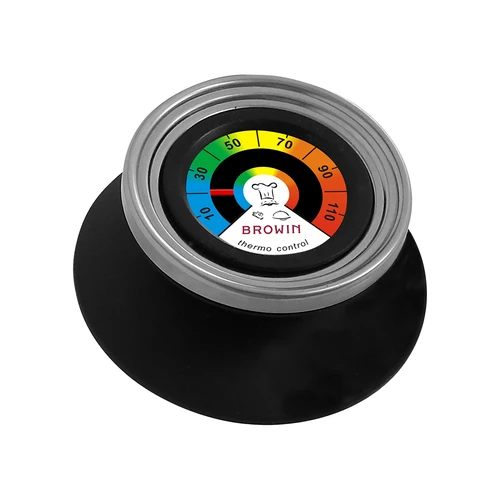 Thermometer-handvat voor deksel (0°C tot +120°C) Ø8,5cm  - 1 ['keukenthermometers', ' thermometer-handvat voor potten', ' thermometer voor deksel', ' handvat met thermometer', ' knop met thermometer', ' thermocontroller voor deksel']