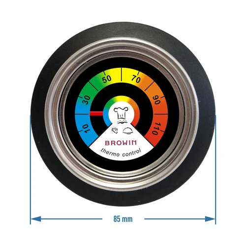 Thermometer-handvat voor deksel (0°C tot +120°C) Ø8,5cm - 3 ['keukenthermometers', ' thermometer-handvat voor potten', ' thermometer voor deksel', ' handvat met thermometer', ' knop met thermometer', ' thermocontroller voor deksel']