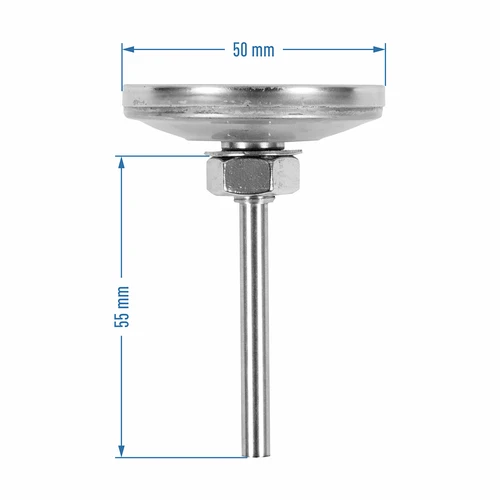 Thermometer voor destillatie (+20°C tot +110°C) 5,5cm - 3 ['temperatuur', ' temperatuurcontrole', ' thermometer voor distilleerapparaat', ' distilleerapparaat thermometer', ' wijzerplaatthermometer', ' precisiethermometer']