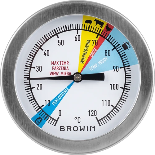 Thermometer voor hamkoker 0,8 kg (0°C tot +120°C) 9,0cm - 2