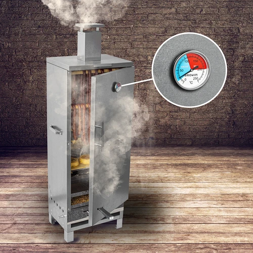 Thermometer voor rokerij en BBQ (0°C tot +250°C) 5,2cm - 7 ['thermometer voor bbq', ' thermometer voor grill', ' thermometer voor barbecue', ' thermometer voor rokerij', ' vleesthermometer voor grillen']