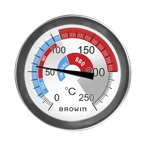 Thermometer voor rokerij en BBQ (0°C tot +250°C) 5,7cm - 2 ['temperatuur', ' thermometer voor rokerij', ' rookthermometer', ' rookthermometer', ' culinaire thermometer', ' keukenthermometer', ' gastronomische thermometer', ' voedselthermometer', ' gecertificeerde thermometer', ' voedselthermometer met sonde', ' vleesthermometer', ' thermometer met sonde', ' keukenthermometer met sonde', ' grillthermometer', ' grillthermometer']