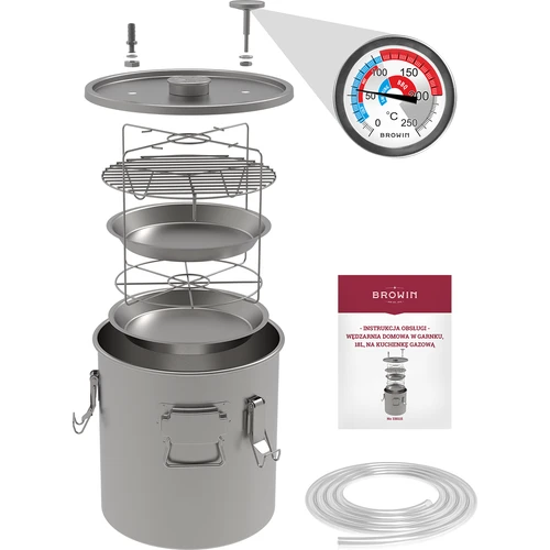 Thuisrokerij 5 kg - 3 ['rokerij in een pot', ' manier van vis roken', ' kaas roken', ' vlees roken', ' vis roken', ' roken thuis', ' roken zonder rook', ' gerookte zalm', ' gerookte kip', ' gerookte karper', ' thuisrokerij', ' roken thuis', '\r\nRokerij in een pot van 18l voor op een gasfornuis', ' rokerij voor op een gasfornuis']
