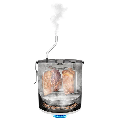 Thuisrokerij 5 kg - 6 ['rokerij in een pot', ' manier van vis roken', ' kaas roken', ' vlees roken', ' vis roken', ' roken thuis', ' roken zonder rook', ' gerookte zalm', ' gerookte kip', ' gerookte karper', ' thuisrokerij', ' roken thuis', '\r\nRokerij in een pot van 18l voor op een gasfornuis', ' rokerij voor op een gasfornuis']