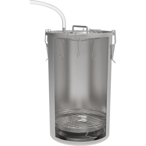 Thuisrokerij in een pot, 35 L, voor op het gasfornuis - 5 ['rokerij in een pot', ' rokerij op het fornuis', ' roken op gas', ' manier van vlees roken', ' worst roken', ' vis roken', ' kaas roken', ' roken thuis', ' roken zonder rook', ' gerookte zalm', ' gerookte kip', ' gerookte karper', ' thuisrokerij', ' roken thuis', ' rokerij in een pot 35 L', ' grote rokerij in een pot', ' hoge rokerij', ' moderne rokerij', ' welke rokerij te kopen']