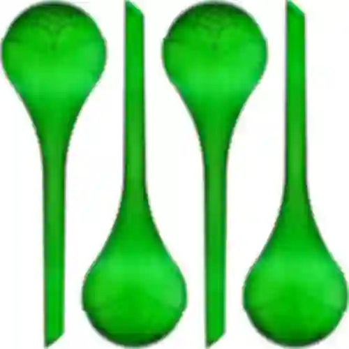 Bewateringsballen voor planten, groen transparant, 400 ml, 4 stuks