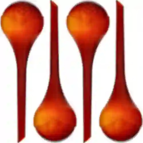 Bewateringsbollen voor planten, amberkleurig transparant, 400 ml, 4 stuks
