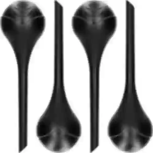 Bewateringsbollen voor planten, matzwart, 400 ml, 4 stuks