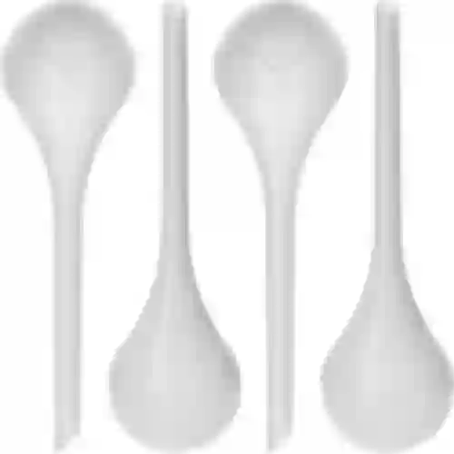 Bewateringsbollen voor planten, witte halfdoorzichtige, 400 ml, 4 stuks