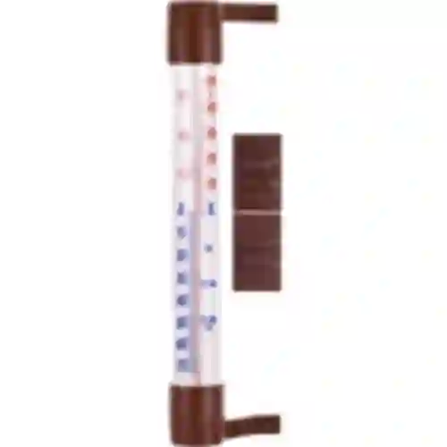 Bruine buitenthermometer (-60°C tot +50°C) 23cm