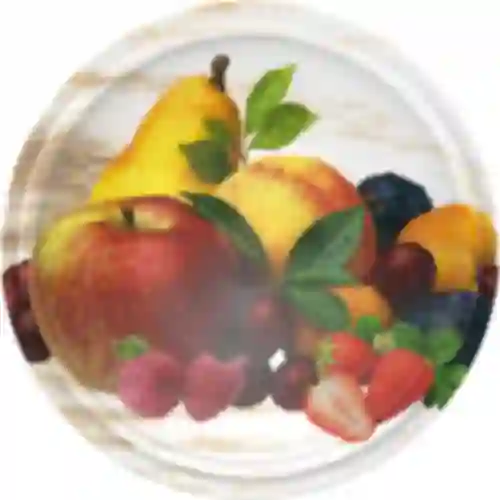Deksel fi 66/4 fruit op witte achtergrond - 10 stuks