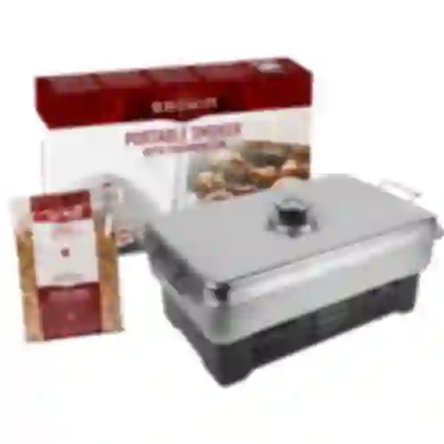 Draagbare roker met thermometer & fruit houtschilfers