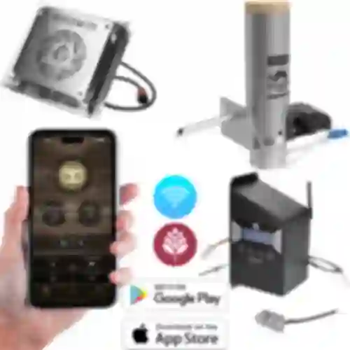 DragON kit voor rookovens - IQ modules met Wi-Fi en JET 2 LONG rookgenerator met aslade