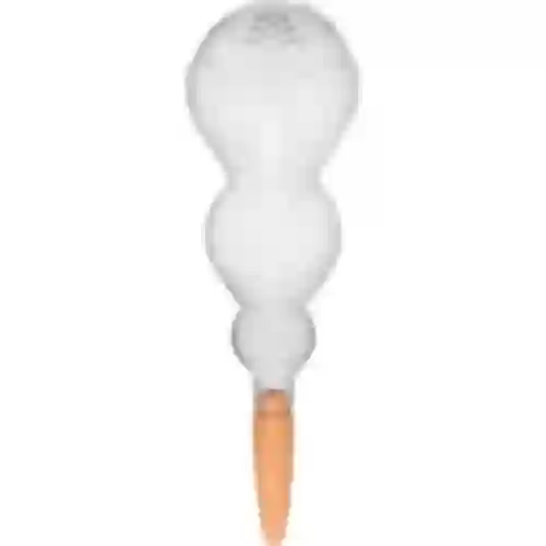 Drievoudige bewateringsbol (driekamer), transparant kleurloos, met keramische voet, 600 ml