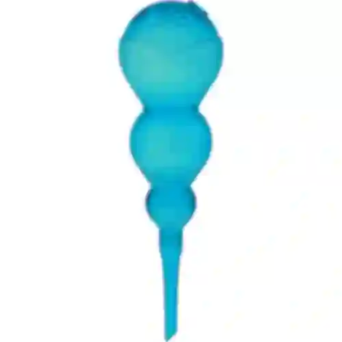 Drievoudige gietbal (driekamer), transparant blauw, 600 ml
