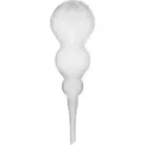 Drievoudige gietbal (driekamer), transparant kleurloos, 600 ml