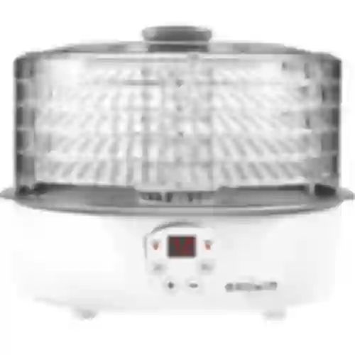 Droger voor paddenstoelen, fruit, groenten en kruiden met temperatuurregeling, 240W, transparant