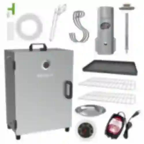 Elektrische rokerijset met rookgenerator