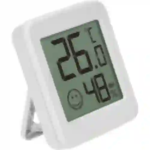 Elektronische thermometer met comfortindicator, wit