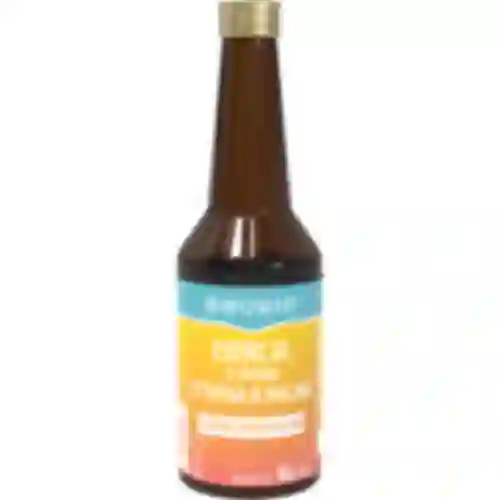 Essentie met citroen-framboos smaak - 40 ml, voor 4L