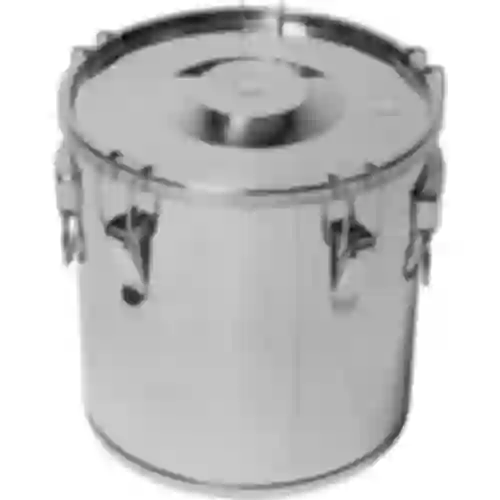 Fermentatie- en distillatiecontainer - roestvrij staal 18l, 5 klemmen