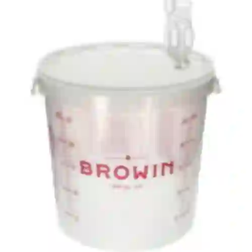 Fermentatiecontainer 30L met opdruk en 3 buizen