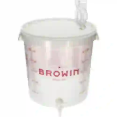 Fermentatiecontainer 30L met opdruk, kraan en 3 buizen