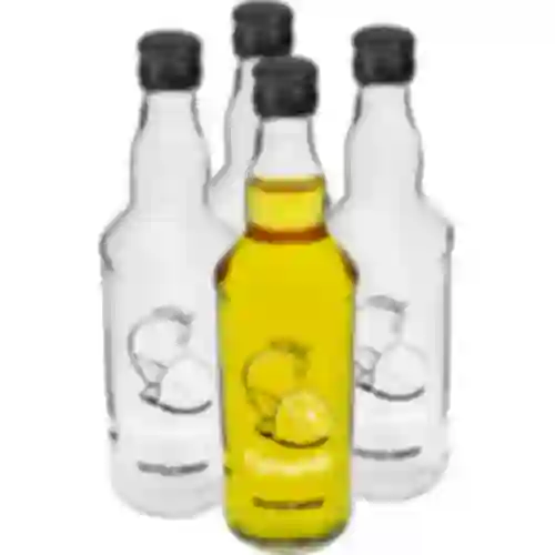 Fles 0,5 L met dop en opdruk Citroenlikeur 4 stuks