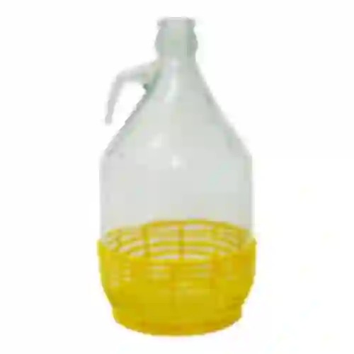 Fles Dama 5 L met glazen handvat