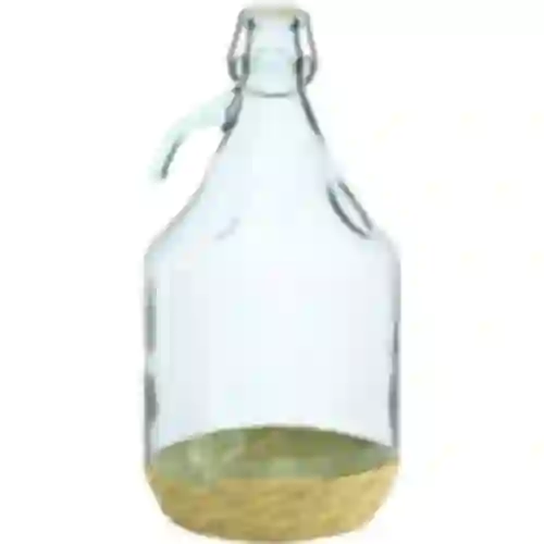 Fles Dama 5L in omhulsel, metalen sluiting