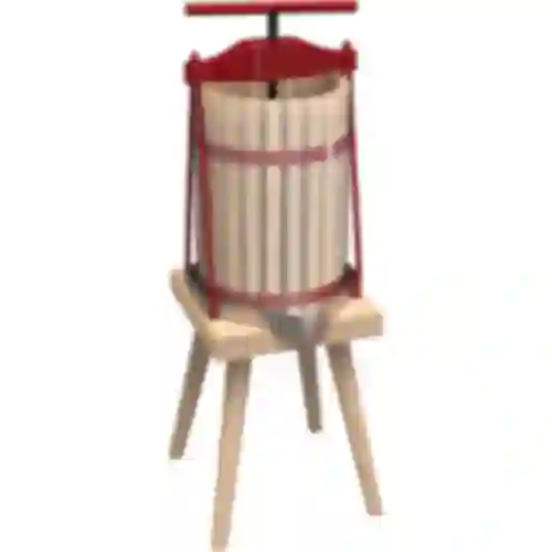 Framepers voor fruit - met houten mand, voor 10L
