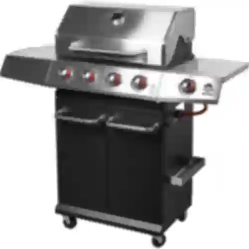 Gasbarbecue dragON BBQ101, 11,7 kW, zwart-zilver