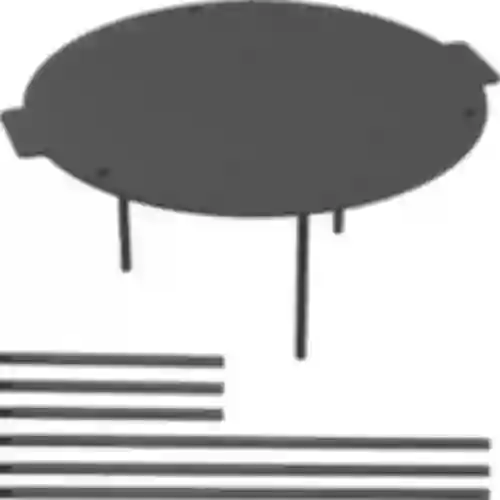 Grillpan, gietijzer, ø 44 cm