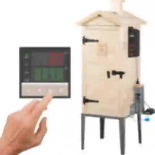 Houten tuinrokerij 200 L – dragON Wood 100E met elektrische verwarmingsmodule en controller