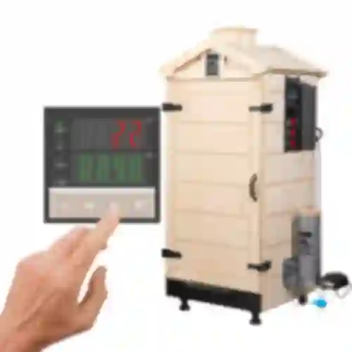 Kaderloze rookoven dragON PLYWOOD NATURE met digitale controller, 200L