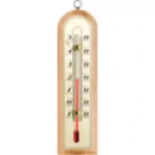 Kamertemperatuurmeter met gouden schaal (-10°C tot +50°C) 16cm