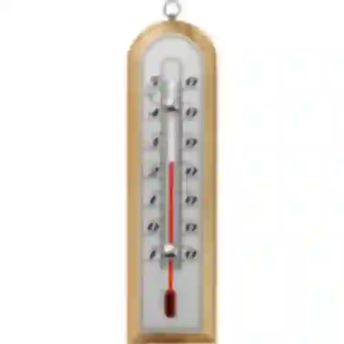 Kamertemperatuurmeter met zilveren schaal (-10°C tot +50°C) 16cm mix
