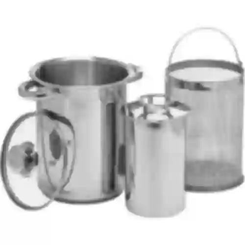 Multifunctionele pan met mand en hamkoker