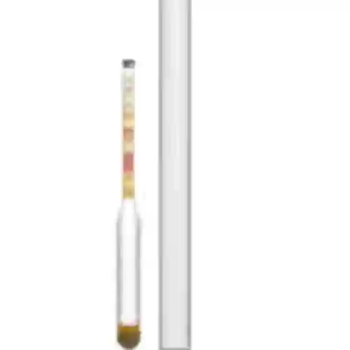 Onbreekbare honingmeter met proefbuis, meetbereik 10-50°Blg