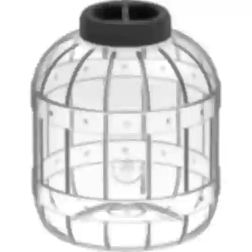 Onbreekbare, multifunctionele pot met zwarte deksel, 8L