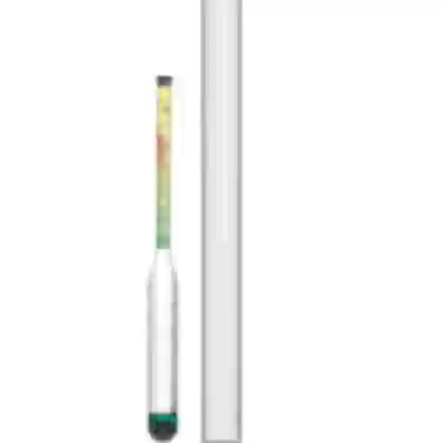 Onbreekbare zoutmeter met proefbuis, meetbereik: 0-300 g zout/L