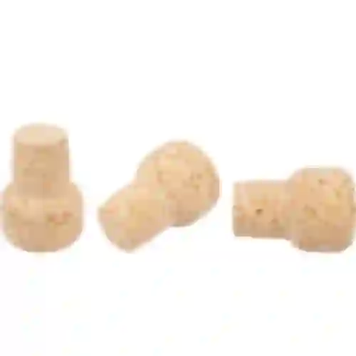 Paddenstoelkurk van kurk d 19 mm - 5 stuks