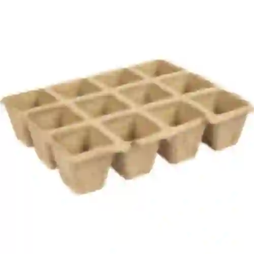 Papieren potten 4,5 x 5 x 4,5, set van 5 stuks.
